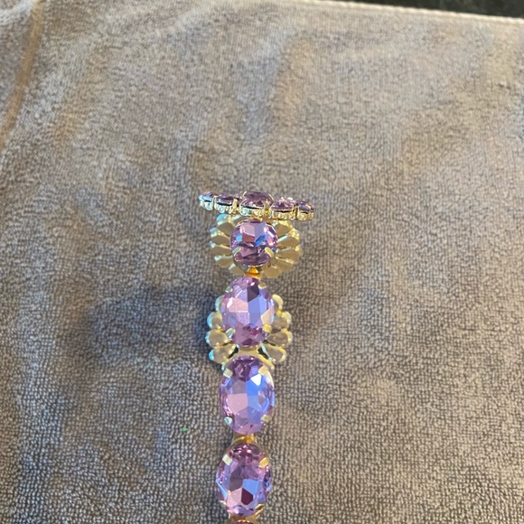 Brand‎ new rhinestone purple colored headband - Picture 3 of 4